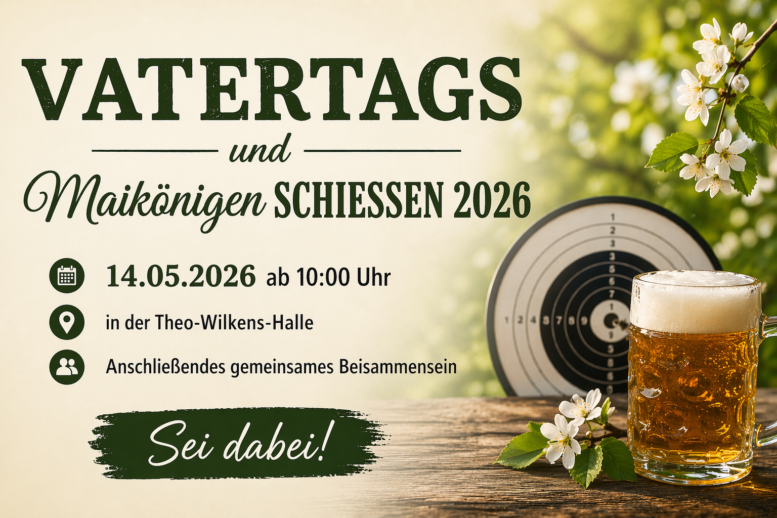 Vatertags- und Maiköniginnenschießen 2026